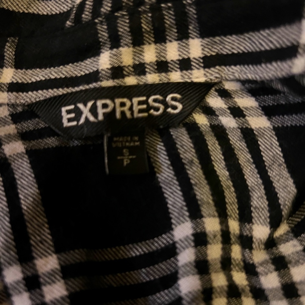 Express black & white shirt
